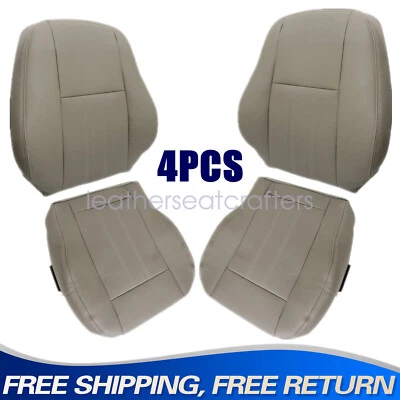 Driver & Passenger Leather Seat Cover Tan For 2008-2016 Chrysler Town & Country Foto 1 de 4