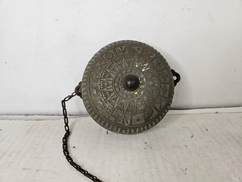 1800s Cast Iron Art Nouveau Door Bell Dated 1876 1882 Brass Bell Street Car Cover