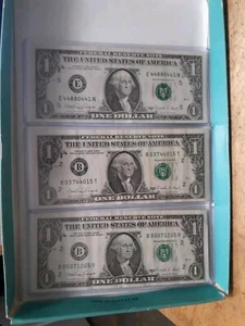 Lot.3 1988-A Old $1 Dollar Bill Nice Condition Fancy Serial Number - Picture 1 of 4