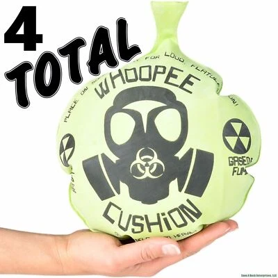 4 MONDO 10" WHOOPEE Cojín Gigante Jumbo Whoopie Fabricante Gas Broma Pedo Ruido Foto 1 de 4