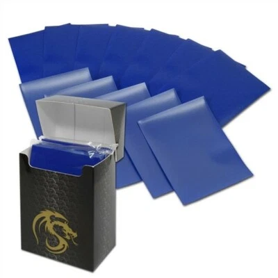 Pack of 80 Boxed BCW Blue Matte Deck Guards MTG CCG Gaming Card Sleeves pokemon - Image 1 of 2