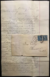1896 *ALBANY, N.H.* COVER+LETTER+ ADDRESSED TO NOTABLE: HONORABLE - "IRA COLBY"! - Picture 1 of 12