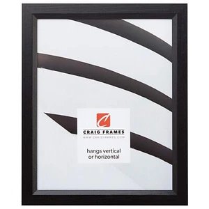 7171610bk 14 By 22inch Picture/poster Frame Wood Grain Finish 0.825inch Wide Sol - Picture 1 of 10