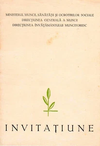 Rumänien, 1933, Vintage Einladung - ""Principesa Maria"" Haus - Bild 1 von 3
