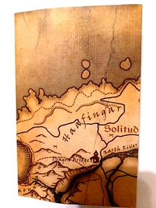 The Elder Scrolls V 5 Skyrim Map Canvas Style Original Release Ps3 Xbox 360 - Picture 1 of 3