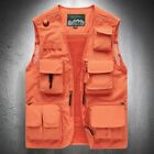 Mesh Vest Jacket Summer Outdoor Hiking Coat with Pockets Thin Lightweight Vests