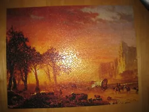 Springbok 1975 Jigsaw Puzzle Emigrants Crossing the Plains complete Vintage 500 - Picture 1 of 8