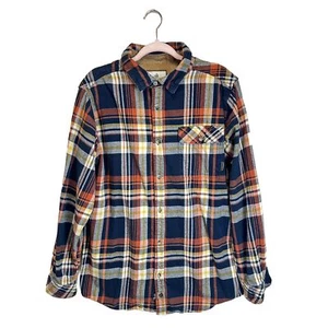 Legendary WhiteTails Flannel Shirt Mens LT Red Plaid Long Sleeve Corduroy Cuff - Picture 1 of 14