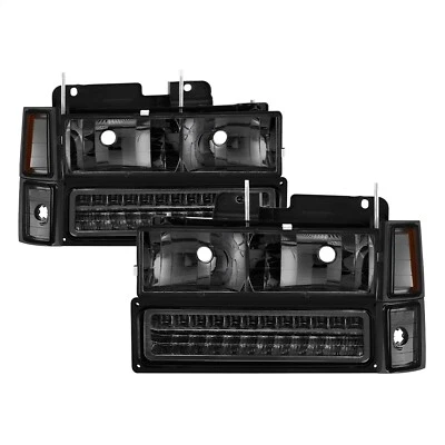 Kit de faros delanteros de cristal xTune Auto 5069566 cromado/humado Foto 1 de 4