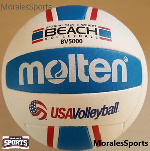 Molten BV5000-3 Elite Beach Volleyball Red/White/Blue US Seller - Picture 1 of 3