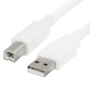 1.5m White USB Cable for Canon PIXMA MG3650S Printer, Fast Data Transfer - Picture 1 of 2