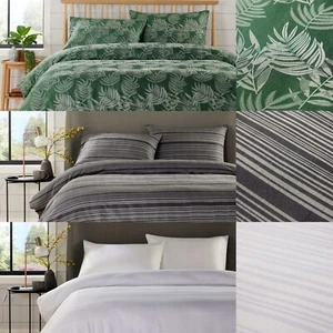 Juego de cama floral jacquard de lujo funda nórdica edredón 3 piezas individual doble king - Imagen 1 de 19