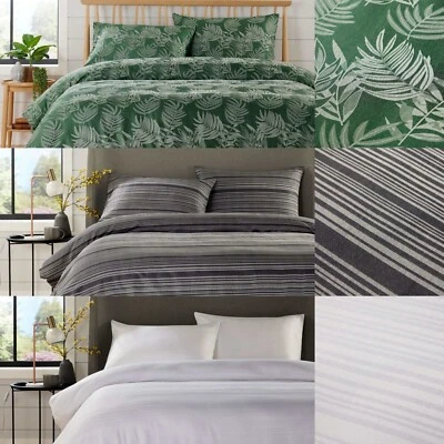 DREAMSTYLE2012 3 Piece Duvet Quilt Cover Luxury Jacquard Floral Bedding Set Single Double King