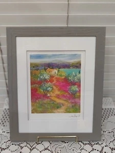 * Arrive Au Lac 2015 * Seriolithograph * Signed French Artist Duaiv * COA Frame - Picture 1 of 3