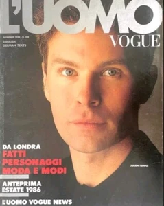 L'UOMO VOGUE Magazine December 1985 JULIEN TEMPLE Paolo Roversi ALDO FALLAI - Foto 1 di 1