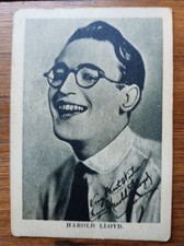 Boys Cinema Famous Heros Cigarette Card- Harold Lloyd 1922