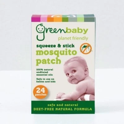 Green Baby Mosquito & Insect Repellent Patches With Deet Free Natural Formula - Image 1 of 2