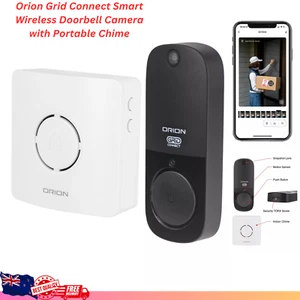 Orion Grid Connect Smart Wireless Doorbell Camera with Portable Chime Aus Stock - Picture 1 of 7