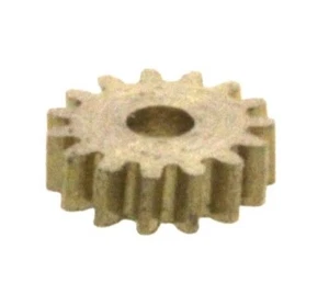 Zahnrad 15 Zähne Modul 0.2 1mm Bohrung Messing schrägverzahnt M0.2 Z15S - Bild 1 von 1