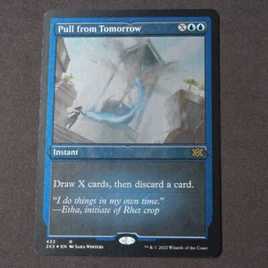 Pull from Tomorrow (grabado en lámina) 433 Magic The Gathering Double Masters 2022 raro casi nuevo - Imagen 1 de 2