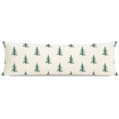 Funda de Almohada de Navidad 14x36 Pulgadas, Oscura 36" x 14" (Pack de 1) Verde Oscuro Crema Foto 1 de 4