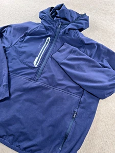 RLX Ralph Lauren XLarge Herren Pullover Kapuze Half Zip Navy Wicking Golfjacke - Bild 1 von 4