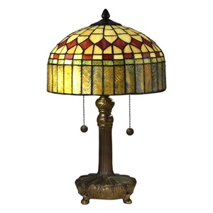 Mayor Island Tiffany Table Lamp Bronze - Picture 1 of 2