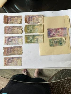 Lot of 12 Mongolian Tögrög Banknotes – 500 to 10 Tögrög – Genghis Khan  - Image 1 of 4