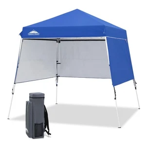 Day Tripper 8x8 Aluminum Super-Lightweight Slant Leg Pop Up Canopy with 3 Rem... - Picture 1 of 9