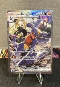 Pokémon TCG Cynthia's Garchomp EX Holo Card 232/182 Sv10: Destined Rivals - Picture 1 of 10