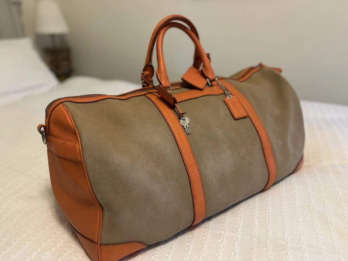 コーチ　Cabin Bag Large No 503 Vintage Coach Cabin/duffle Large British Tan Bag. Style No. 503