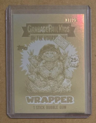 2024 Garbage Pail Kids Oh The Horror-ible Gold Foil Wrapper Card #22 07/25 - Image 1 of 3