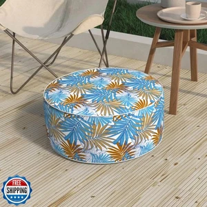Melody Elephant Patio Inflatable Ottoman, 21x9 Inch Portable Stool Ottoman wi - Picture 1 of 5