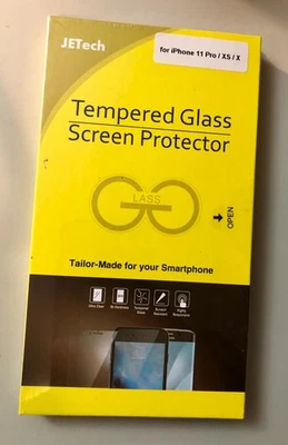 New Unopened - JETech Tempered Glass Screen Protector for iPhone 11 Pro / XS / X - Image 1 of 3