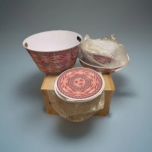 QVC Temptations Presentable 13 Pc Entertainment Set In Cranberry 23700 Old World - Picture 1 of 7