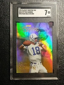 1999 Playoff Prestige SSD Peyton Manning Spectrum Gold 492/500 - Picture 1 of 4
