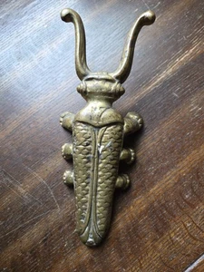 Boot Jack Puller Scarab Beetle Cast Iron Bronze Antique R21 - Picture 1 of 9