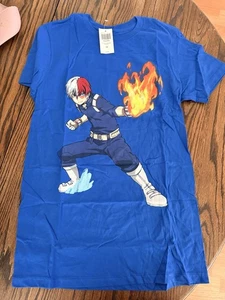 My Hero Academia Shoto Todoroki Funimation Blue T-Shirt Men's Size S Anime - Picture 1 of 2