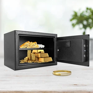 25L Tresorschrank Haushalt Tresor Feuerfest Möbeltresor m/Schlüssel Safe Box - Bild 1 von 11