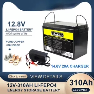 Wholesale 280ah Battery 12V Lithium Iron Phosphate Batteries Car 14.6V Charger - Picture 1 of 39
