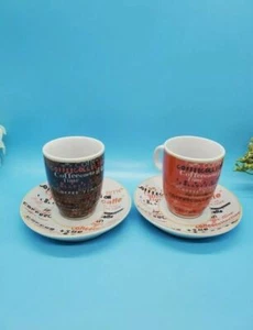 Ferrero P Cups Collection '06, 2 Sets of Espresso Coffee Cups & Saucers Rare - Picture 1 of 12