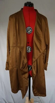 Chaqueta De Colección Y2K Años 90 Marc New York Andrew Marc Satinado Como Marrón Para Mujer Talla M Foto 1 de 4