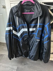 Men’s Versace Windbreaker Jacket Size 52 (XL) New W/tags - Picture 1 of 10