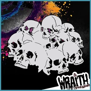 Skull Stack #3 - Reusable Airbrush Stencil Template - Picture 1 of 4