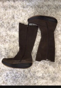 Swiss Womens Ladies Brown US 9.5 Rocker Boots Toning - Picture 1 of 11