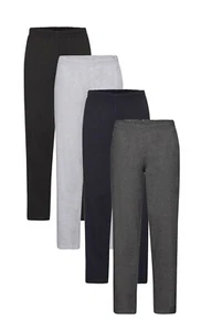 Fruit of the Loom GREY BLACK or BLUE Open End Jog Pants Joggers S - 3XL - Picture 1 of 10