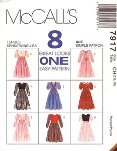 Girls' and Girls'+ Dress-Long/Short Sleeve, gathered skirt-back zip. CH 7-8-10 - Picture 1 of 5