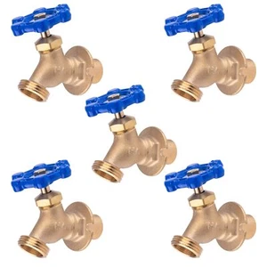 5 Pack Brass Sillcock Valve 1/2 3/4 Inch Sweat x 3/4 Inch MHT cUPC Certified - Picture 1 of 7