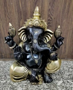 Whitewhale Lord Ganesha Idol Ganpati Murti Ganesh Chaturthi Statue Home Decor - Picture 1 of 5