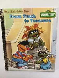 LITTLE GOLDEN BOOK FROM TRASH TO TREASURE SESAME STREET 1993 - Picture 1 of 2